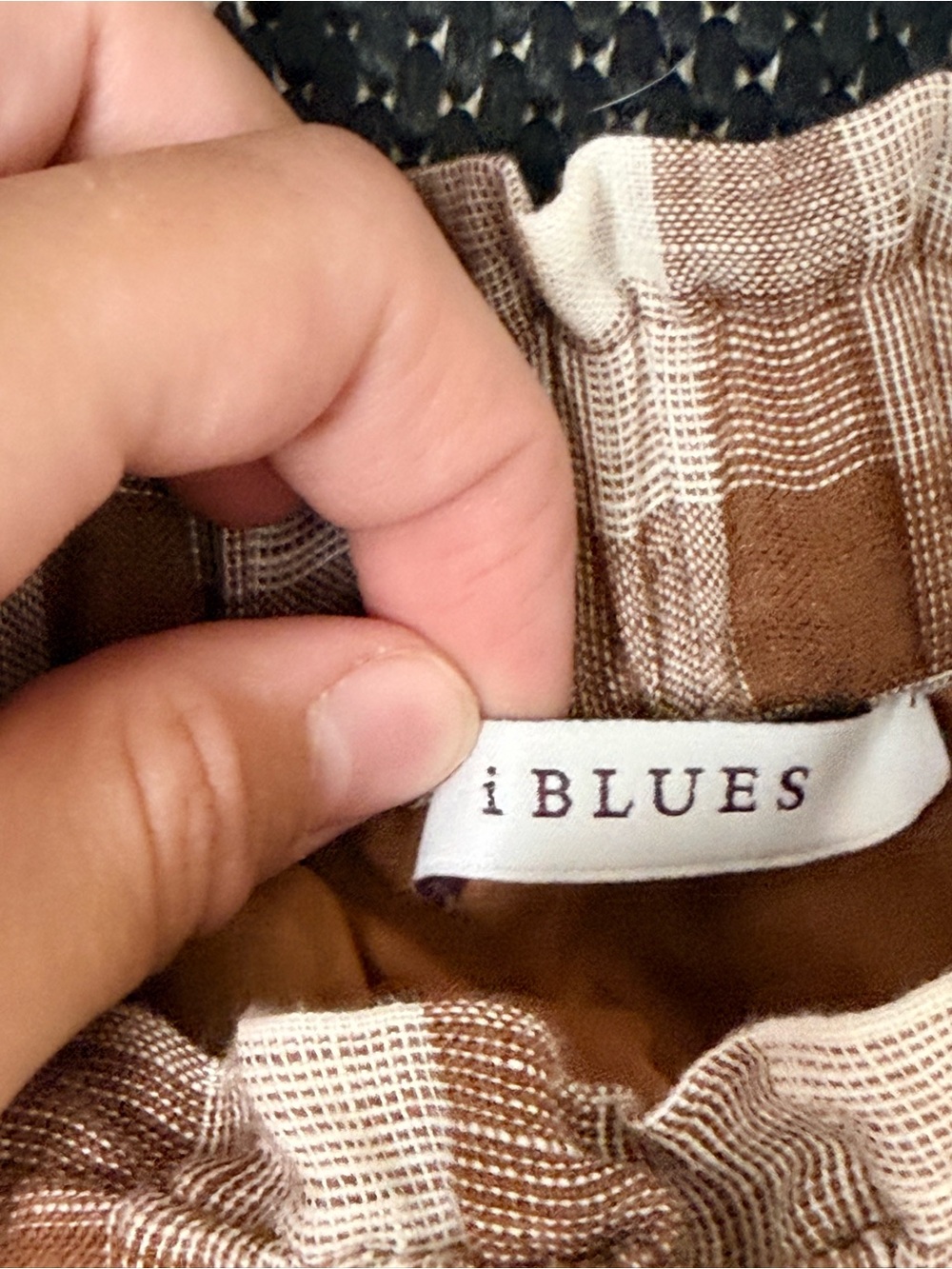 Iblues Italy gingham cropped top USA 6 - Picture 4 of 5